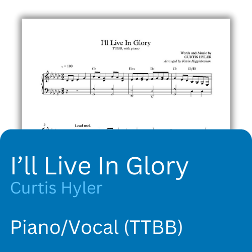 Ill Live In Glory Sheet Music Heartland Baptist Bookstore 