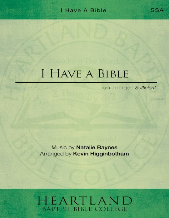 I Have a Bible (PDF)