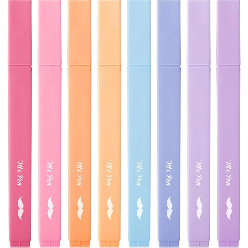 Mr. Pen Aesthetic Highlighter Set Sunset Colors