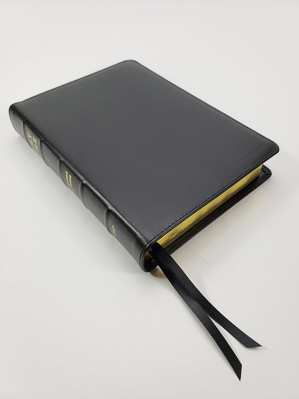 Wide Margin Cameo Ironed Calfskin Bible