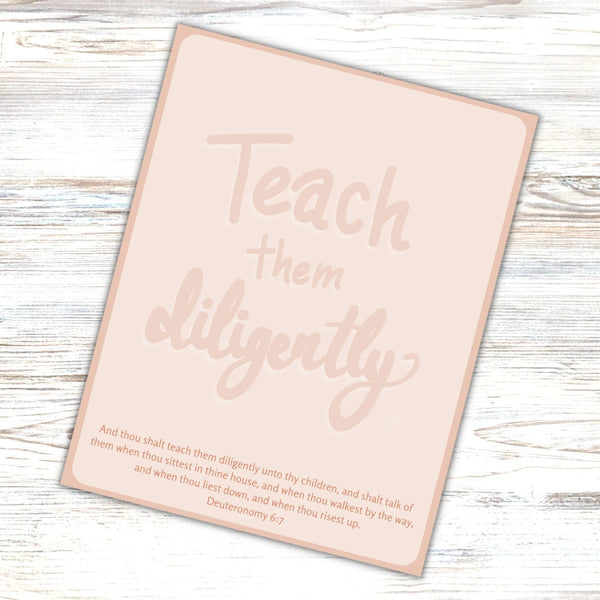 Teach Them Diligently Note Pad