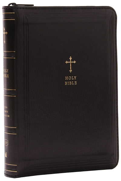 KJV Black Leathersoft with Zipper