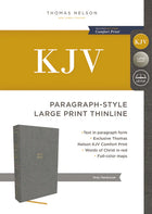 KJV Paragraph Style Large Print Thin Line, Cross Reference
