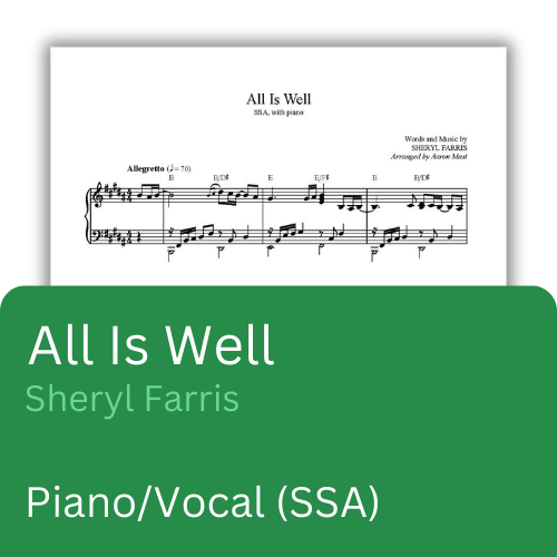 All Is Well (Sheet Music)