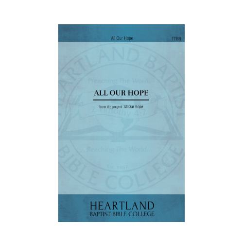 All Our Hope (Sheet Music)