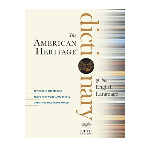 American Heritage Dictionary, 5 ed.