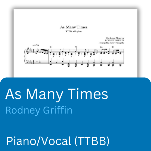 As Many Times  (Sheet Music)