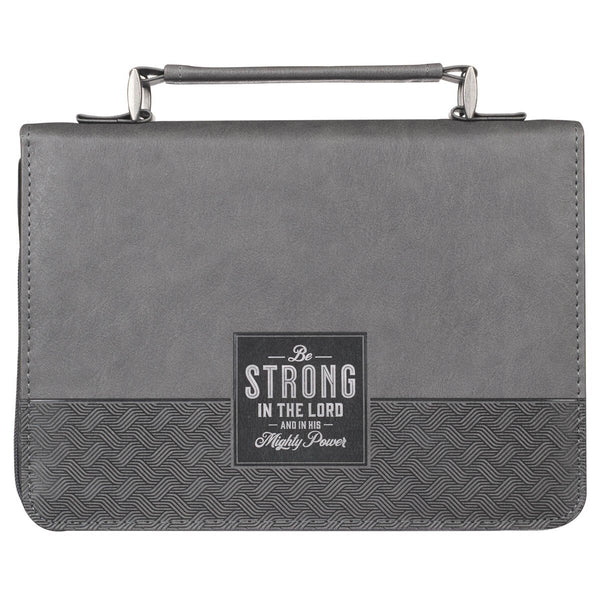 Bible Cover Large Black/Gray Trust in the Lord