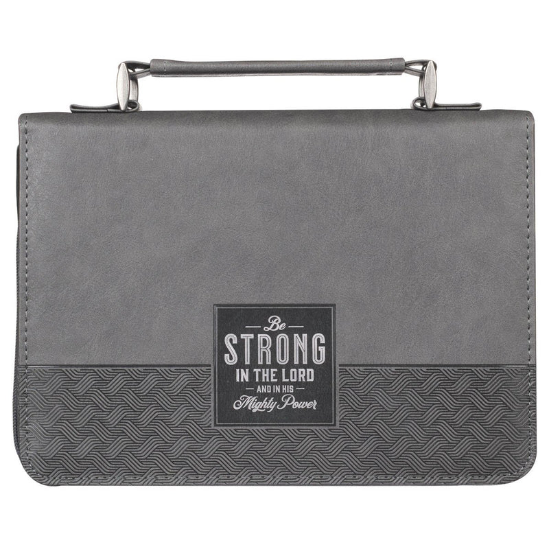 Bible Cover Large Black/Gray Trust in the Lord