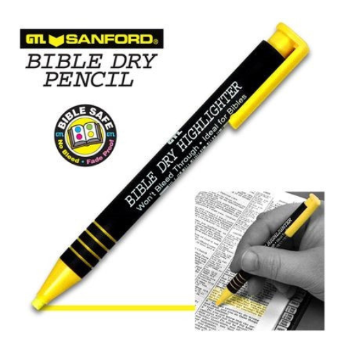 Bible Dry Highlighter Yellow