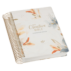 Pearlized White Floral Faux Leather My Creative Bible Illustrators Edition