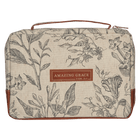 Bible Cover Medium Floral Amazing Grace