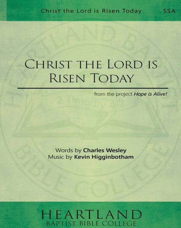 Christ the Lord Is Risen Today (PDF)