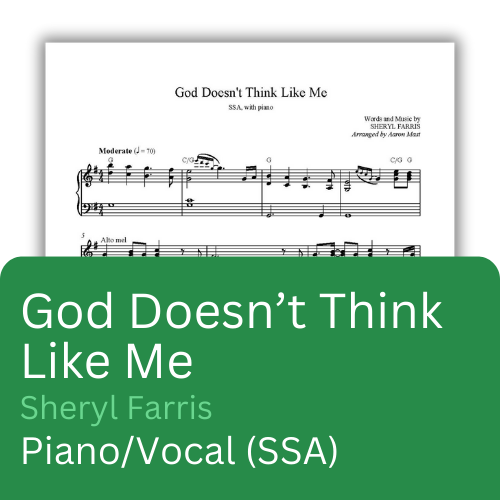 God Doesn't Think Like Me (Sheet Music)