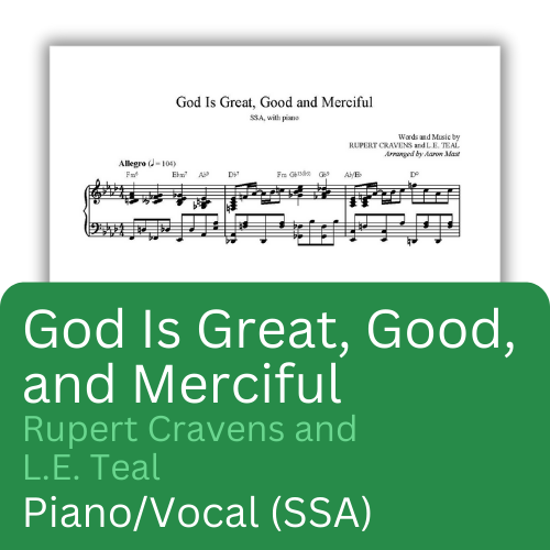 God Is Great, Good, and Merciful (Sheet Music)