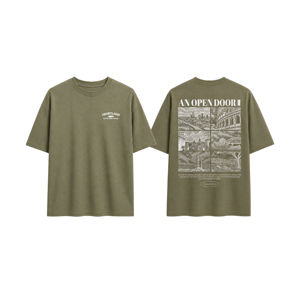Open Door Heartland T-Shirt | Heartland Baptist Bookstore