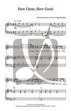 How Great, How Good sheet music (SATB) qty of 5