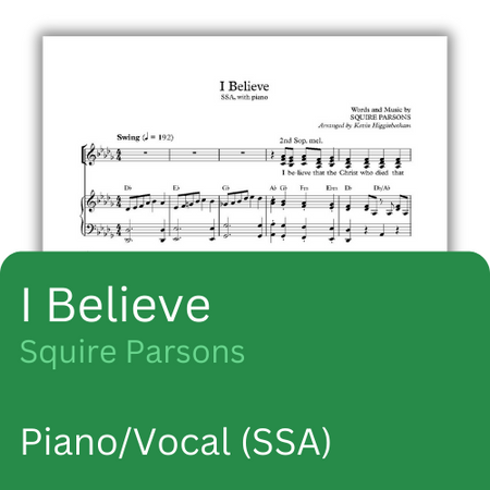 I Believe (Sheet Music) | Heartland Baptist Bookstore | Heartland