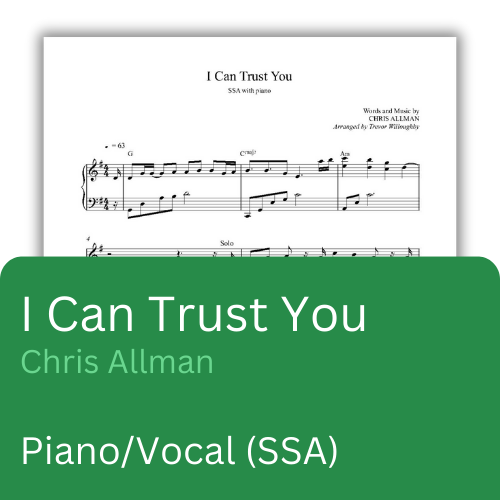 I Can Trust You (Sheet Music)