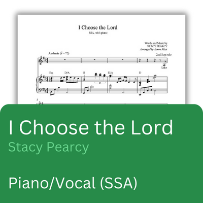 I Choose the Lord (Sheet Music) | Heartland Baptist Bookstore
