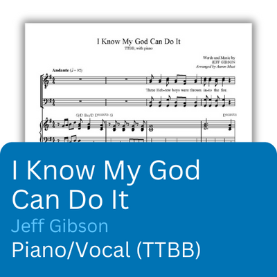 I Know My God Can Do It (Sheet Music) | Heartland Baptist Bookstore