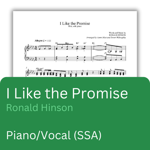 I Like the Promise (Sheet Music)