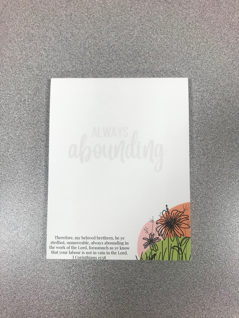 Always Abounding Notepad