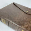 Handsize Classic Study Bible with Snap Cover – Signature Series, Brown Cowhide