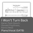 I Won't Turn Back (Sheet Music)