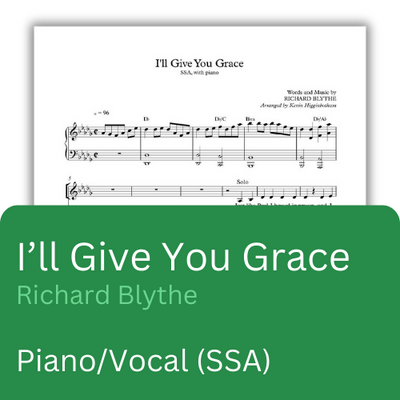 I'll Give You Grace (Sheet Music) | Heartland Baptist Bookstore