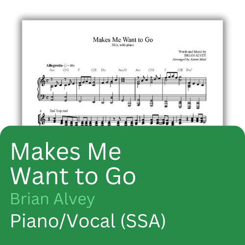 Makes Me Want to Go (Sheet Music)