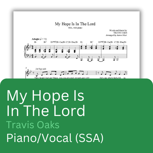 My Hope Is In the Lord (Sheet Music)