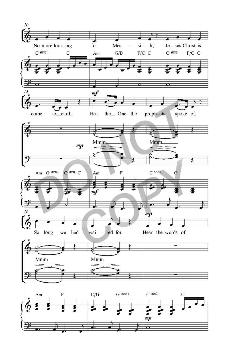 No More sheet music (SATB)