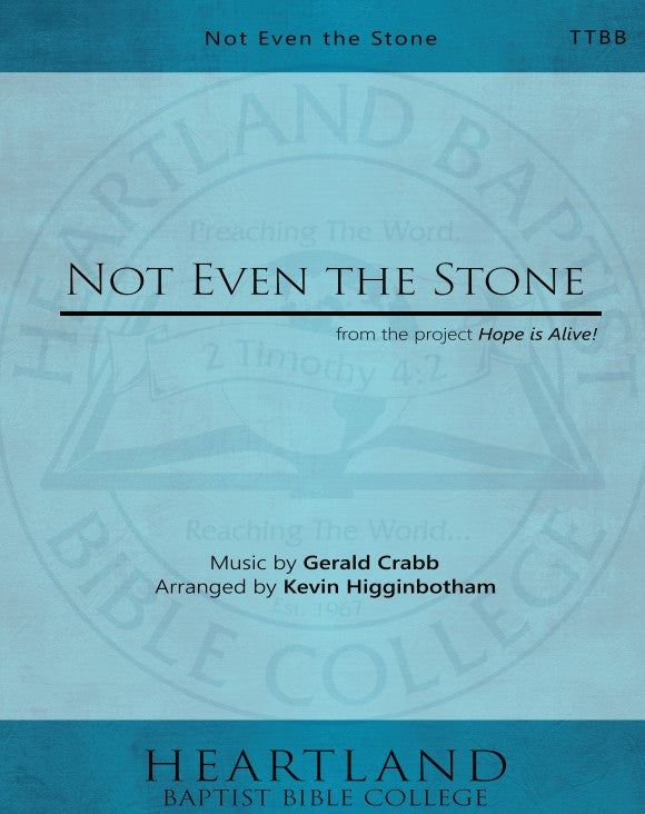 Not Even the Stone (PDF)