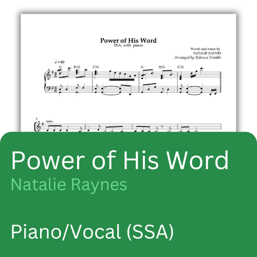 Power of His Word (PDF) SSA