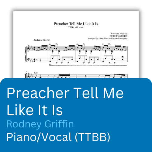 Preacher Tell Me Like It Is (Sheet Music)