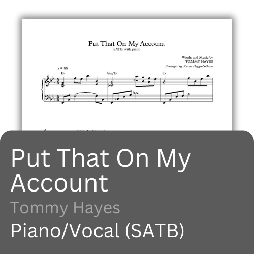 Put That on My Account (Sheet Music)