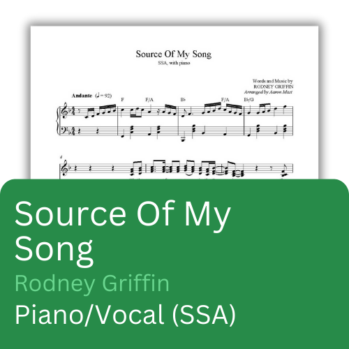 Source of My Song (Sheet Music)