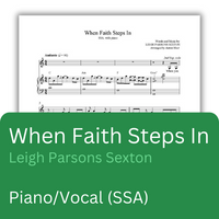 When Faith Steps In (Sheet Music) | Heartland Baptist Bookstore