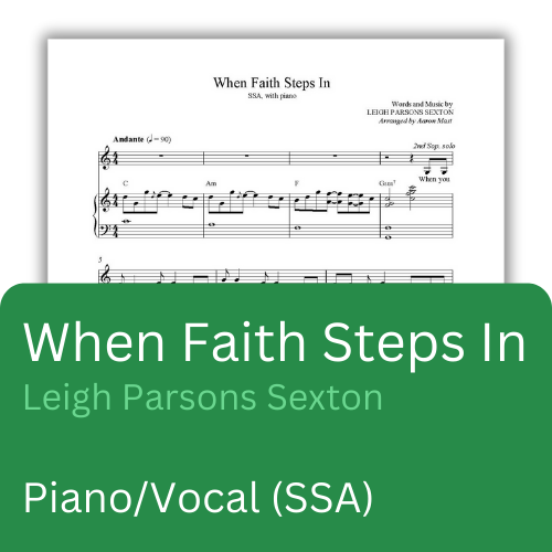 When Faith Steps In (Sheet Music)