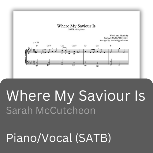 Where My Saviour Is (Sheet Music)