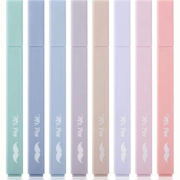Mr. Pen Aesthetic Highlighter Set Morandi Colors