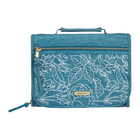 Faith Teal Tri-fold Organizer Large Bible Cover