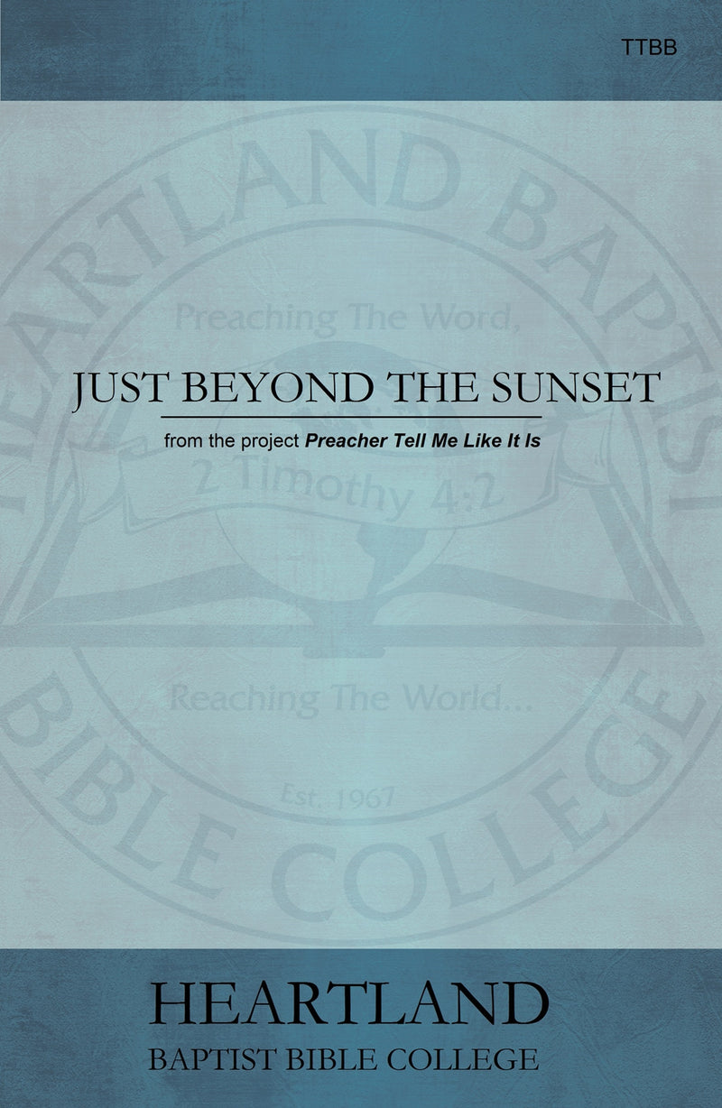Just Beyond the Sunset (Sheet Music)