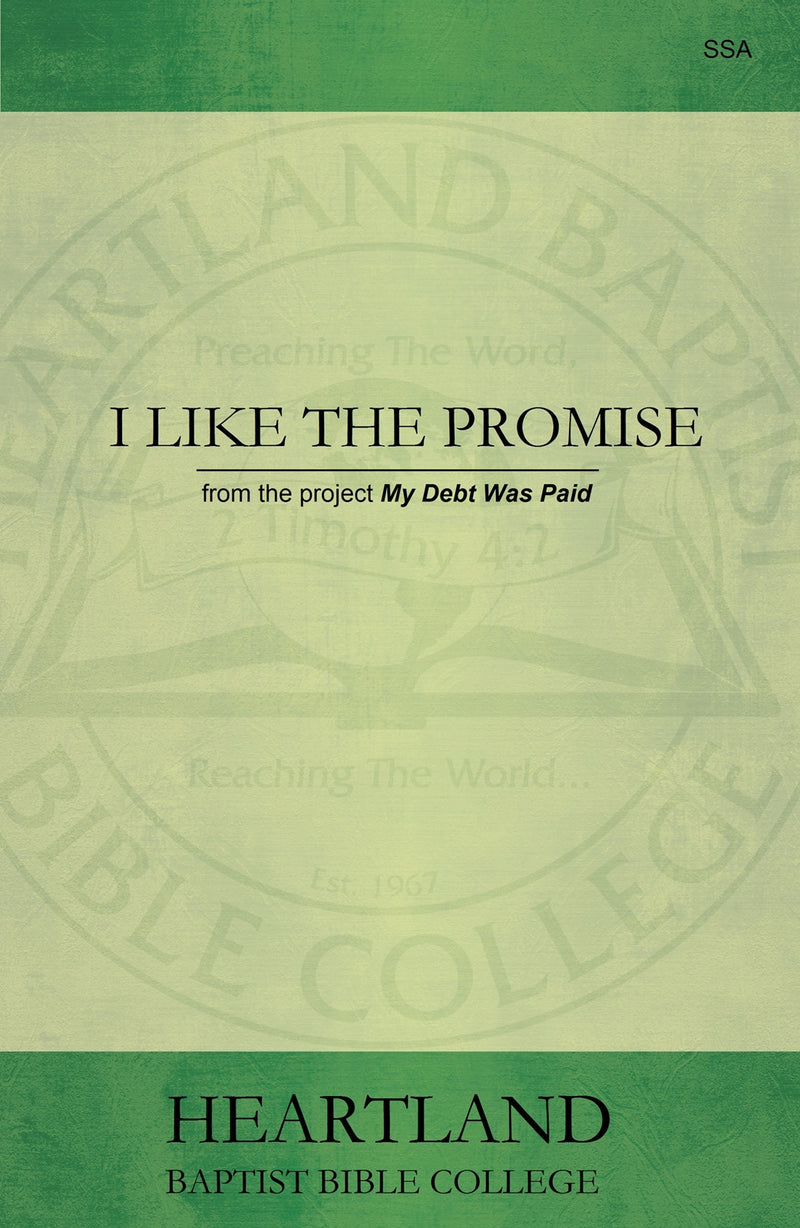 I Like the Promise (Sheet Music)
