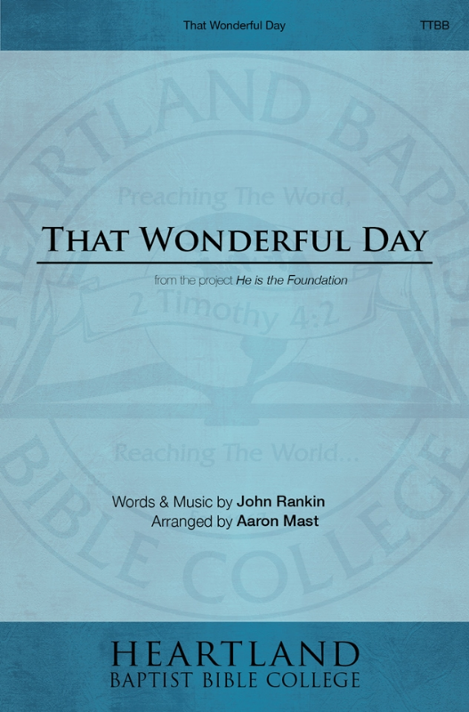 That Wonderful Day (Sheet Music)