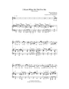 I Know What He Did for Me (Sheet Music)
