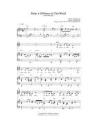 Make A Difference in This World (Sheet Music)
