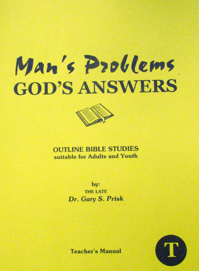 Man's Problems God's Answers- Teachers Manual