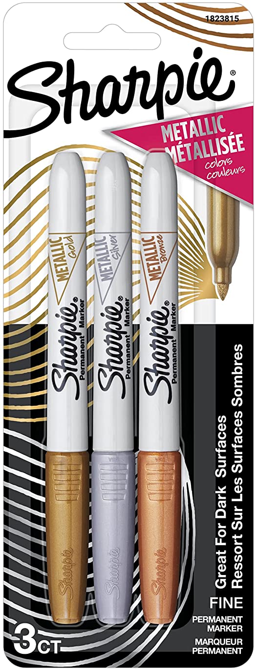 Sharpie Metallic 3 count Gold, Silver and Bronze